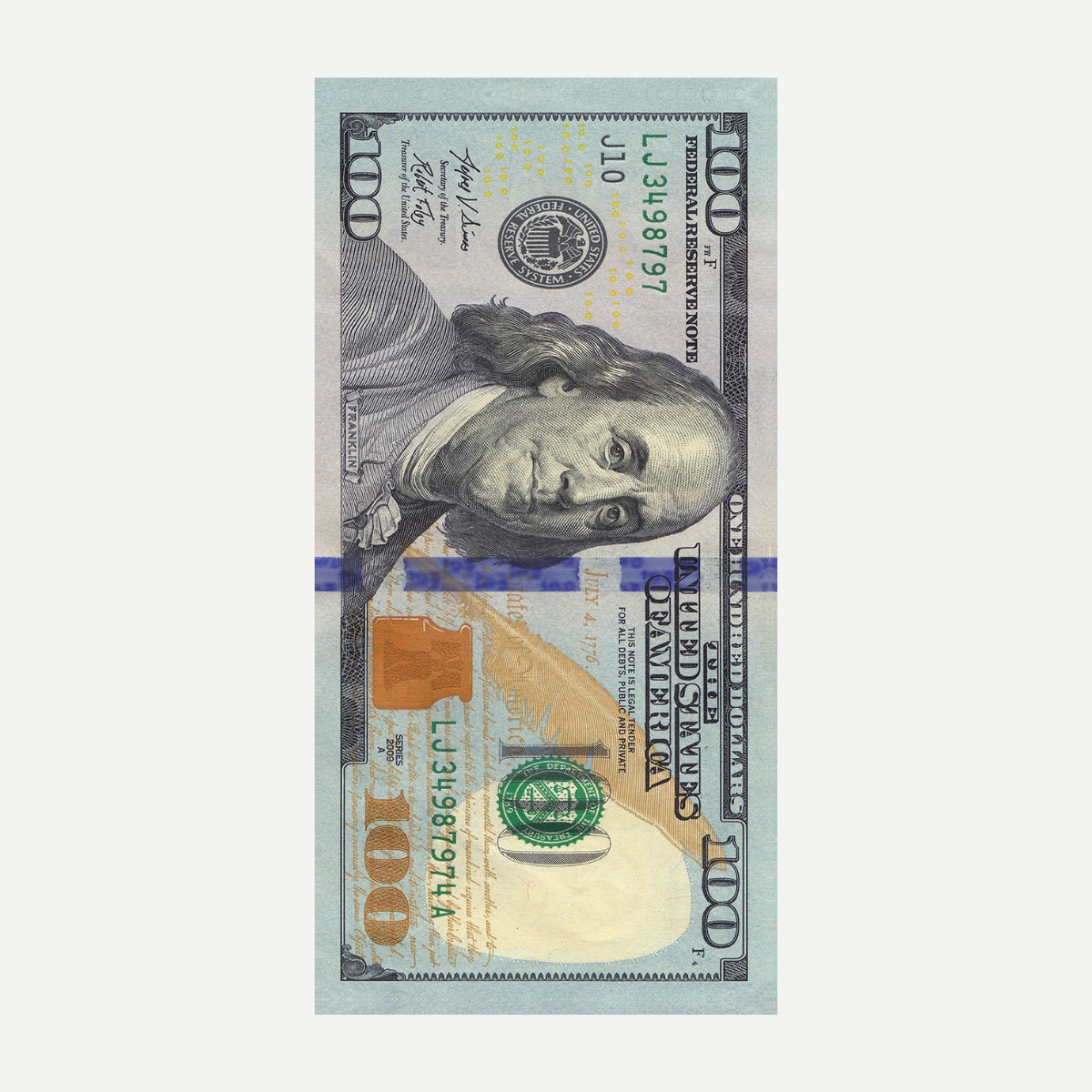 $100 Bill Beach Towel