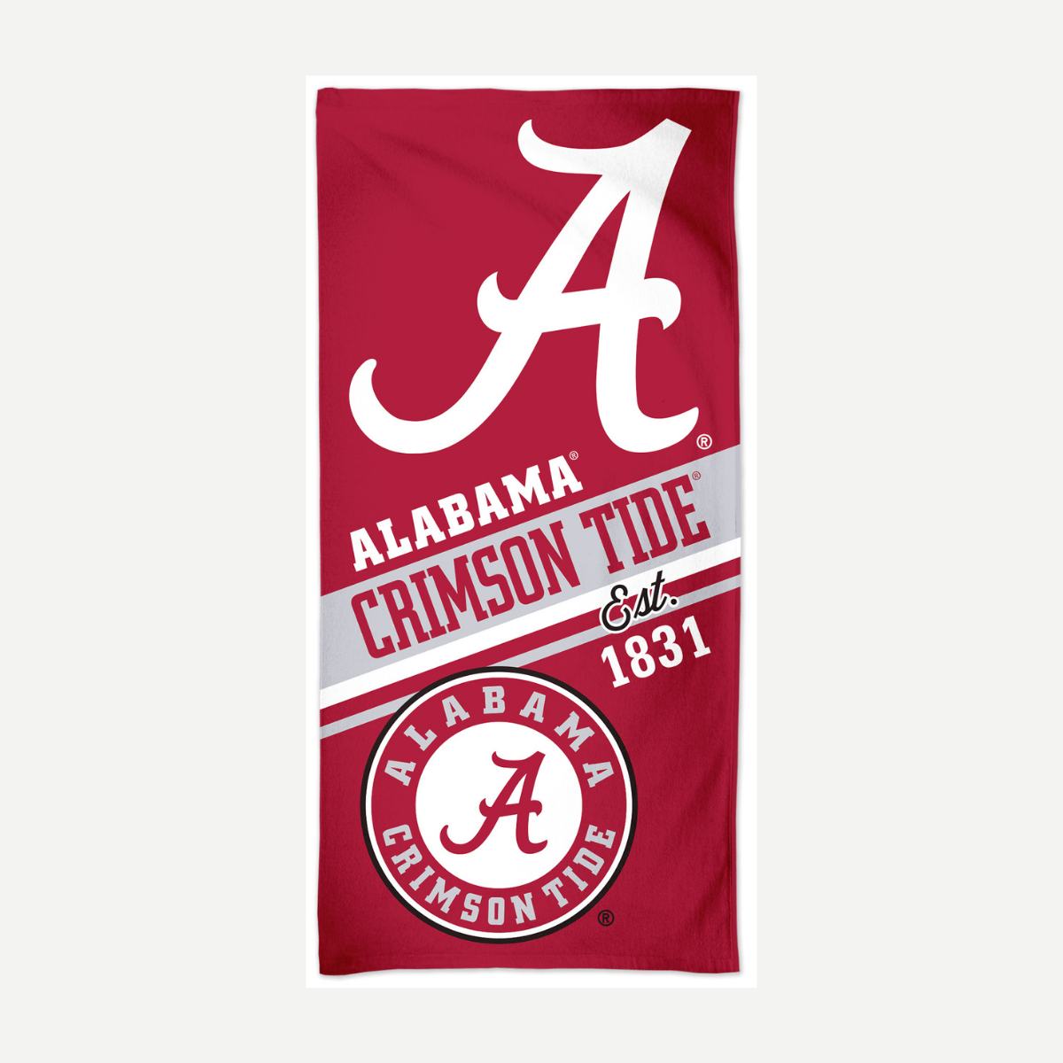 Alabama Crimson Tide Velour Beach Towel