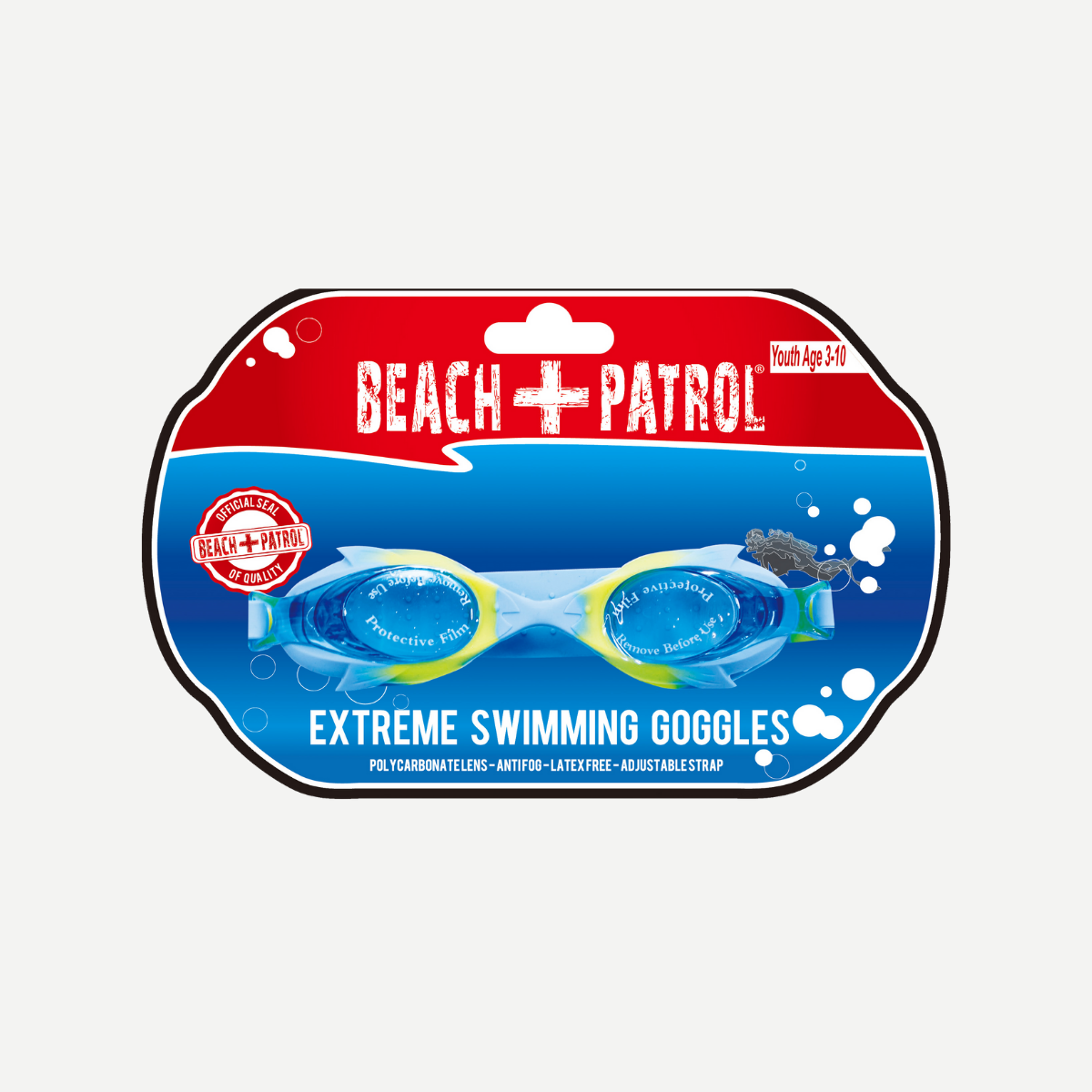 Beach Patrol Extreme Swimming Goggles – Polycarbonate Lens