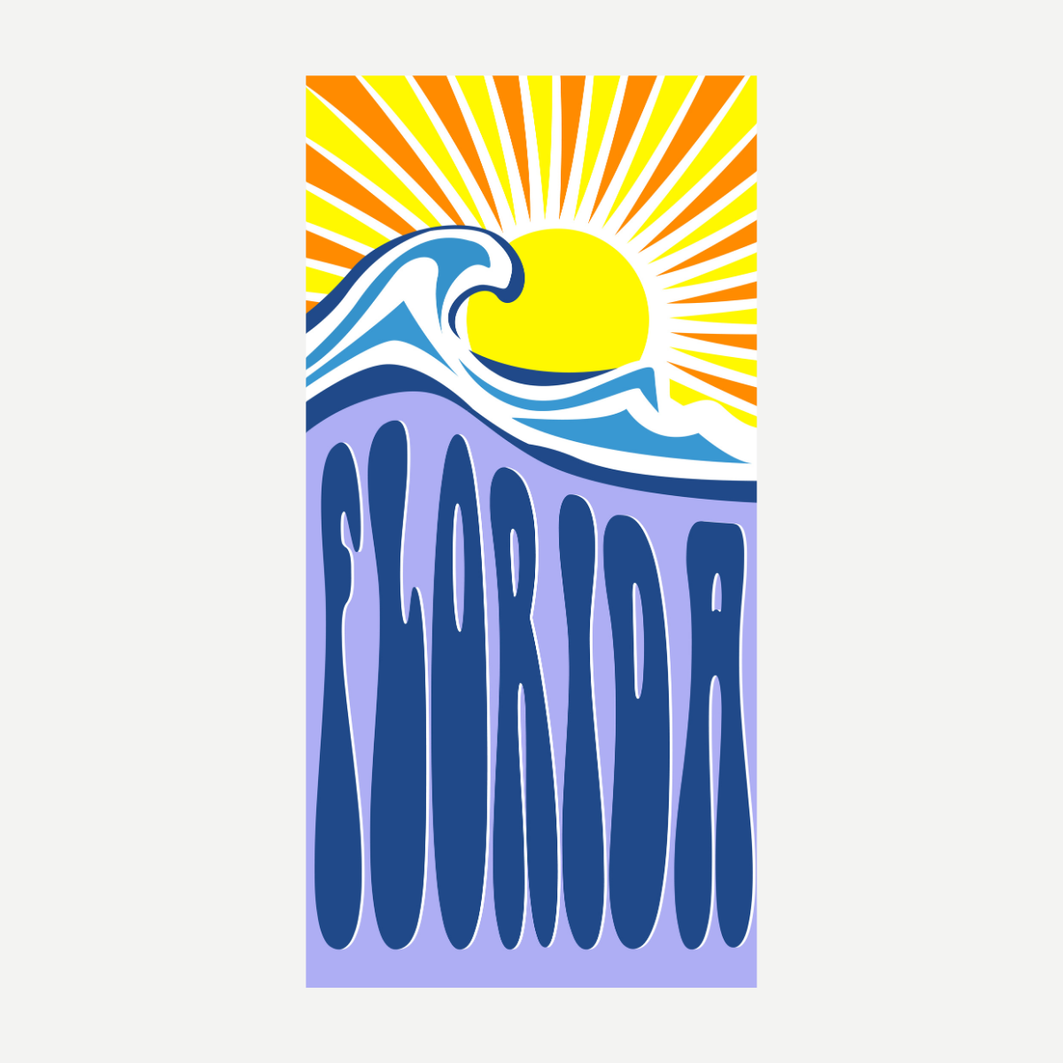 DUSTIN FLORIDA Sunset Beach Towel