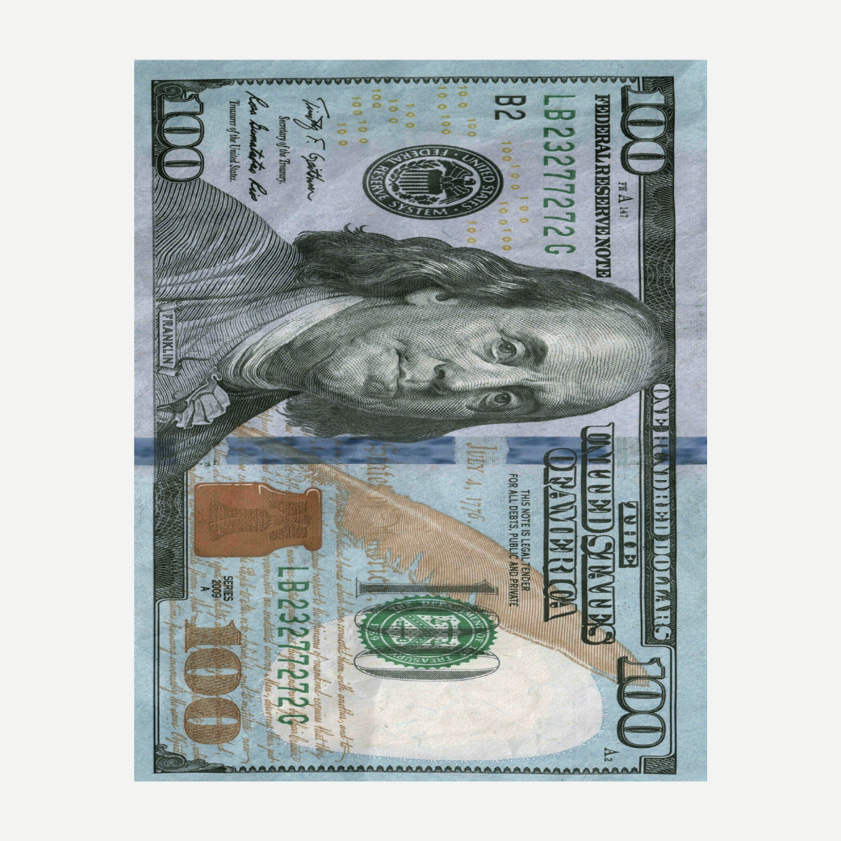 New $100 Bill Beach Towel – 54" x 68"