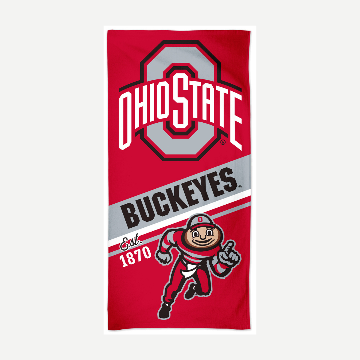 Ohio State Buckeyes Velour Beach Towel