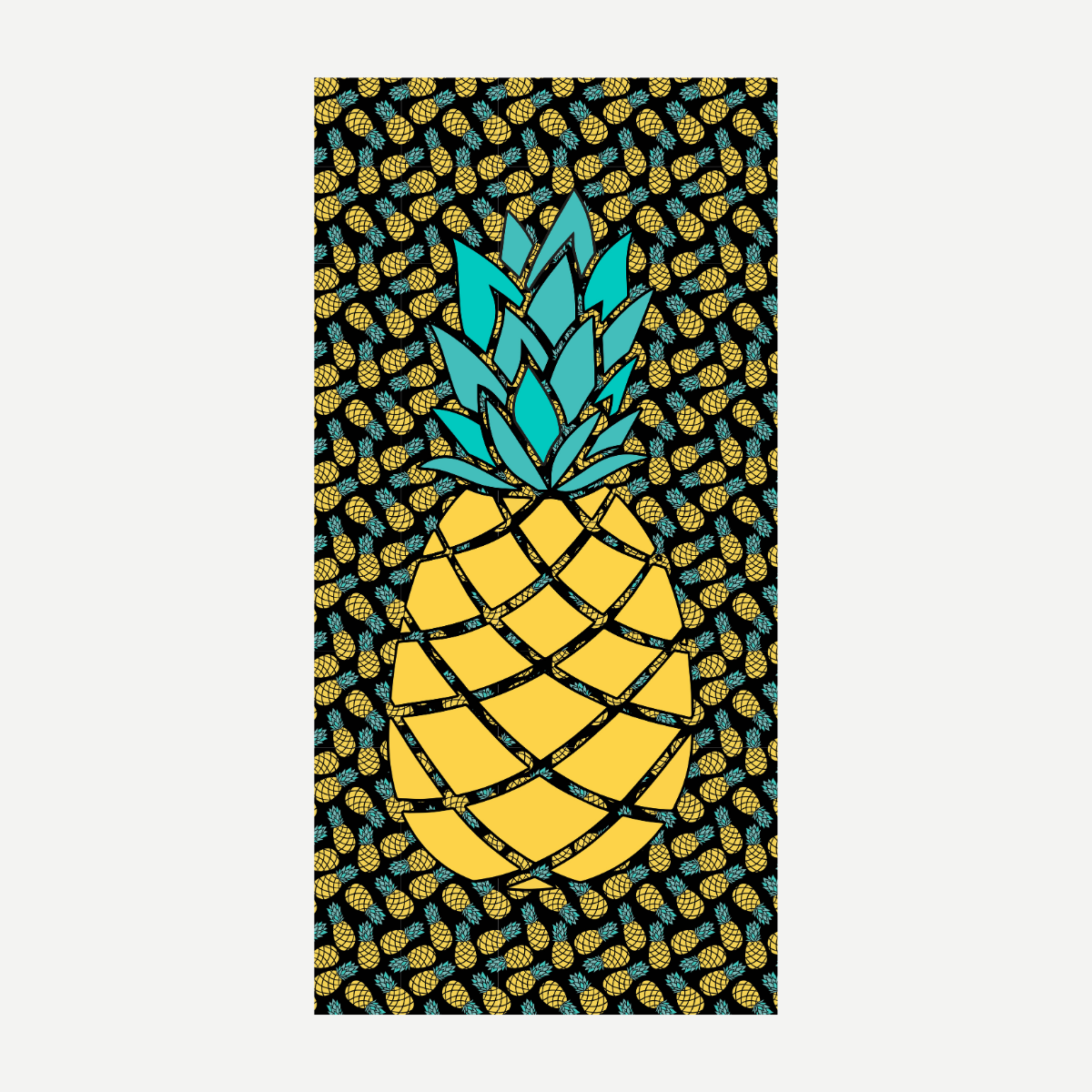 Pineapple Velour Towel
