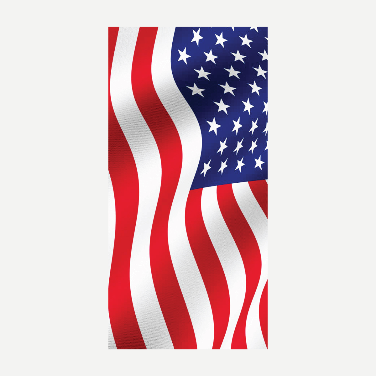 USA Waving Flag Beach Towel