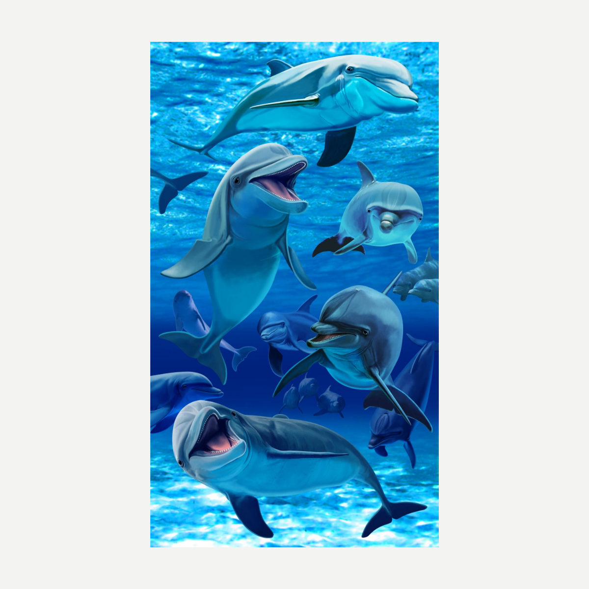 A Pod of Dolphins Beach Towel – 40" x 70"