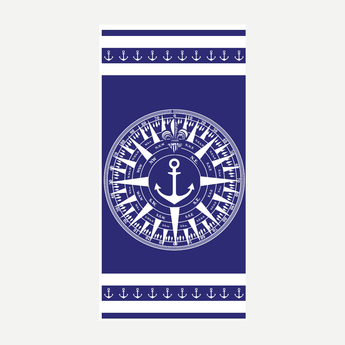 Compass Beach Towel