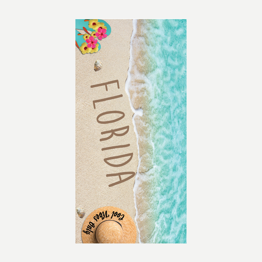 Florida Cool Vibes Beach Towel