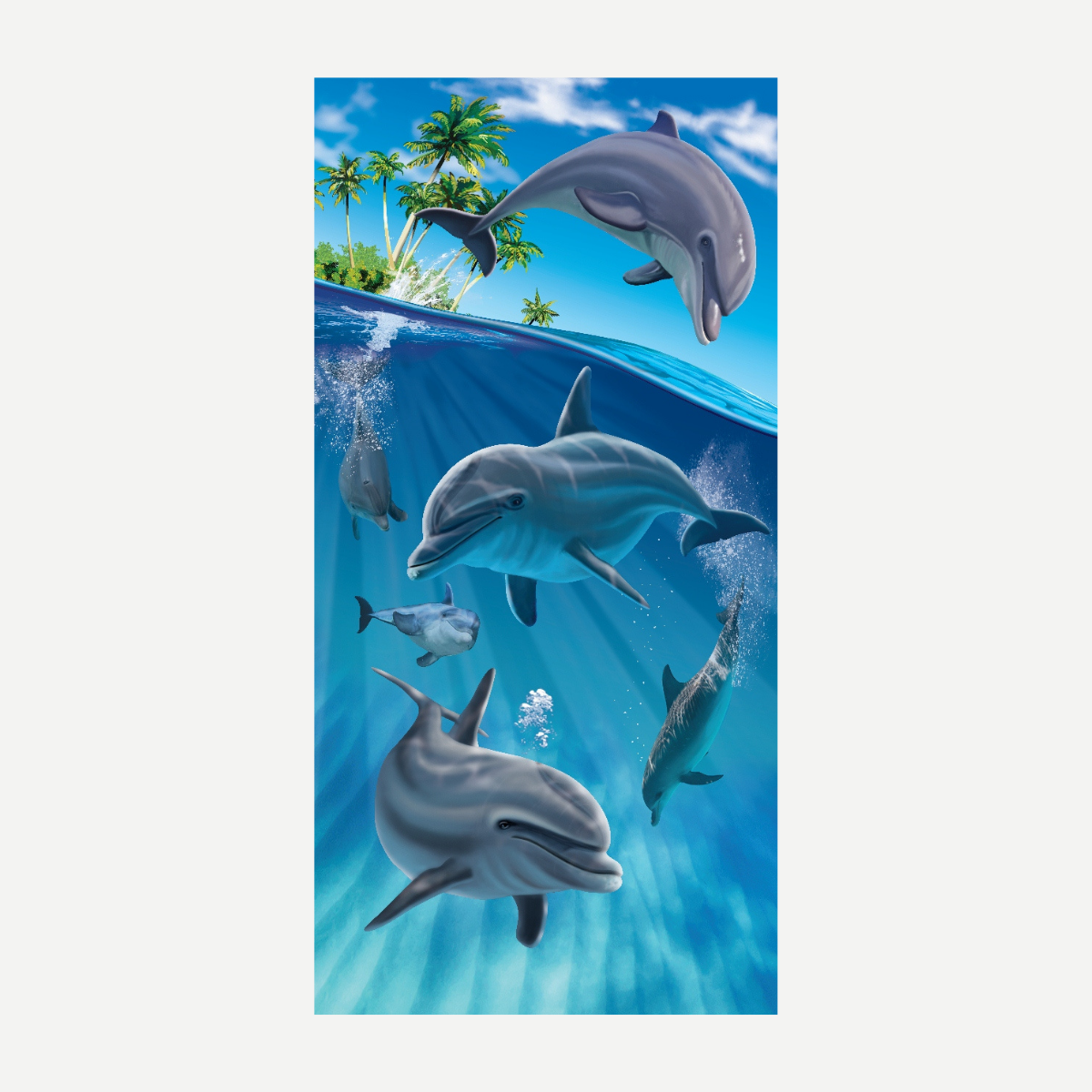 Island Dolphins Beach Towel