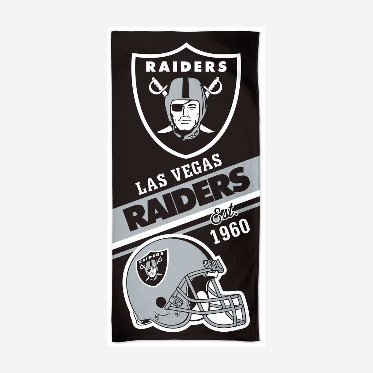 Las Vegas Raiders Velour Beach Towel