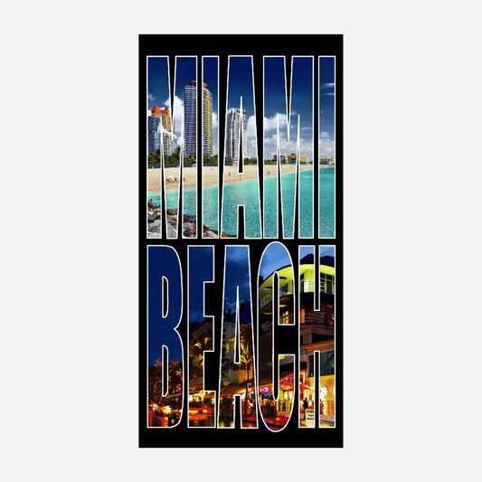 Life In Miami Beach Towel
