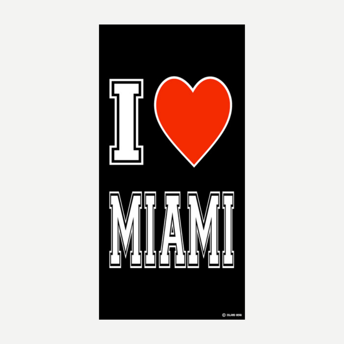I Love Miami Beach Towel