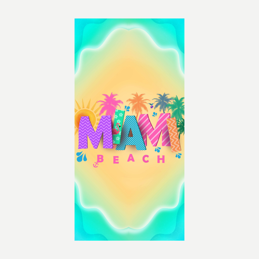 Miami Beach Zone Towel