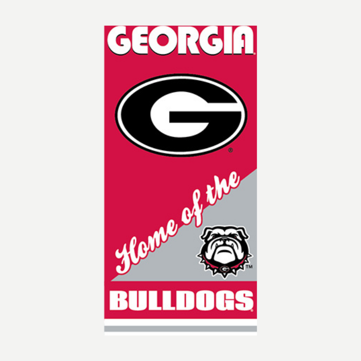 Miami Georgia Bulldogs Hurricanes - Home Beach Towel