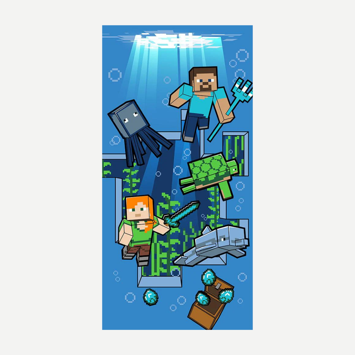Minecraft Beach Towel