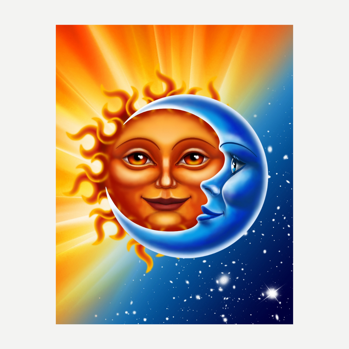 Sun & Moon Beach Towel – 54" x 68"