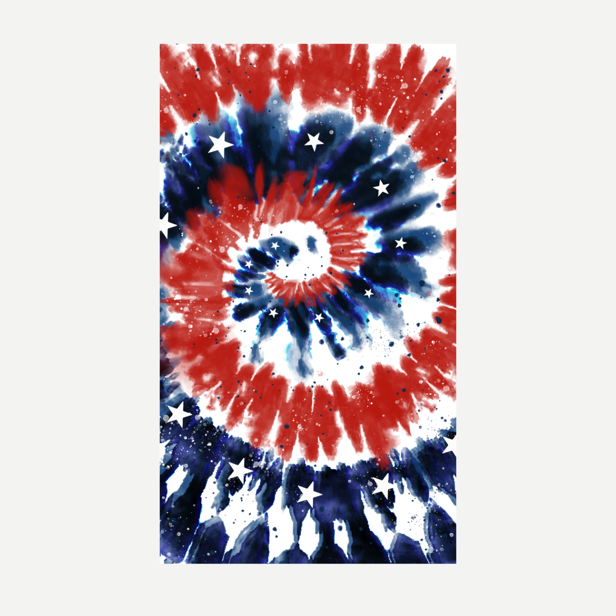 USA Tie Dye Beach Towel – Bold & Patriotic