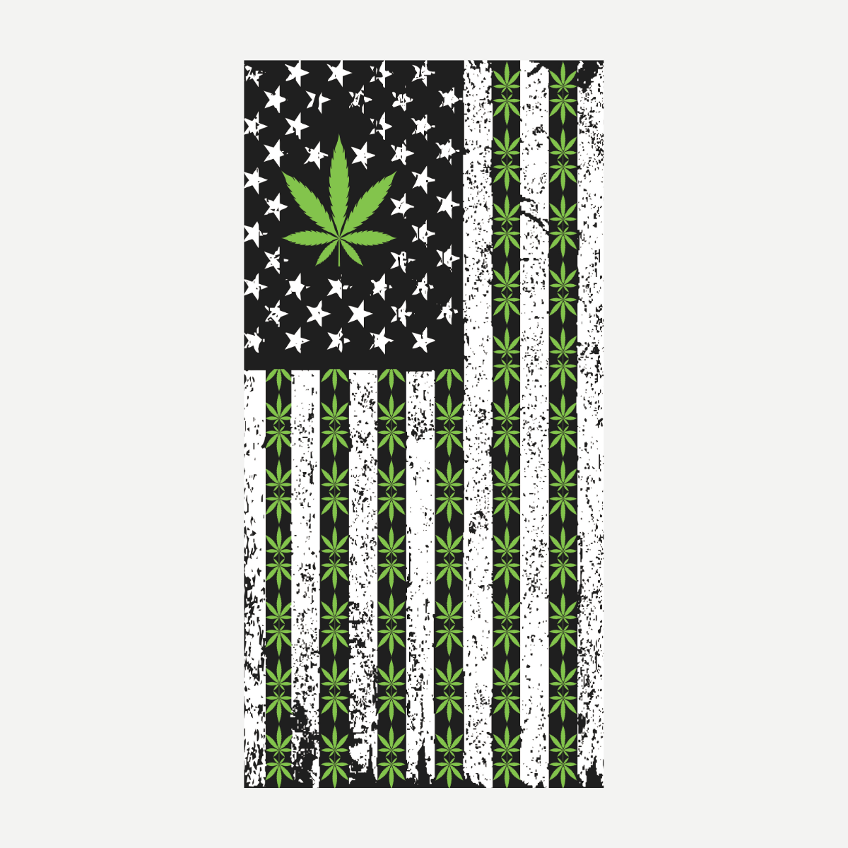 Weed Flag Beach Towel