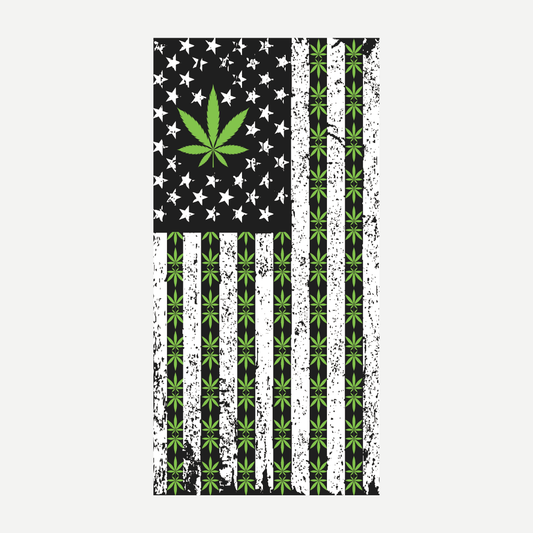 Weed Flag Beach Towel