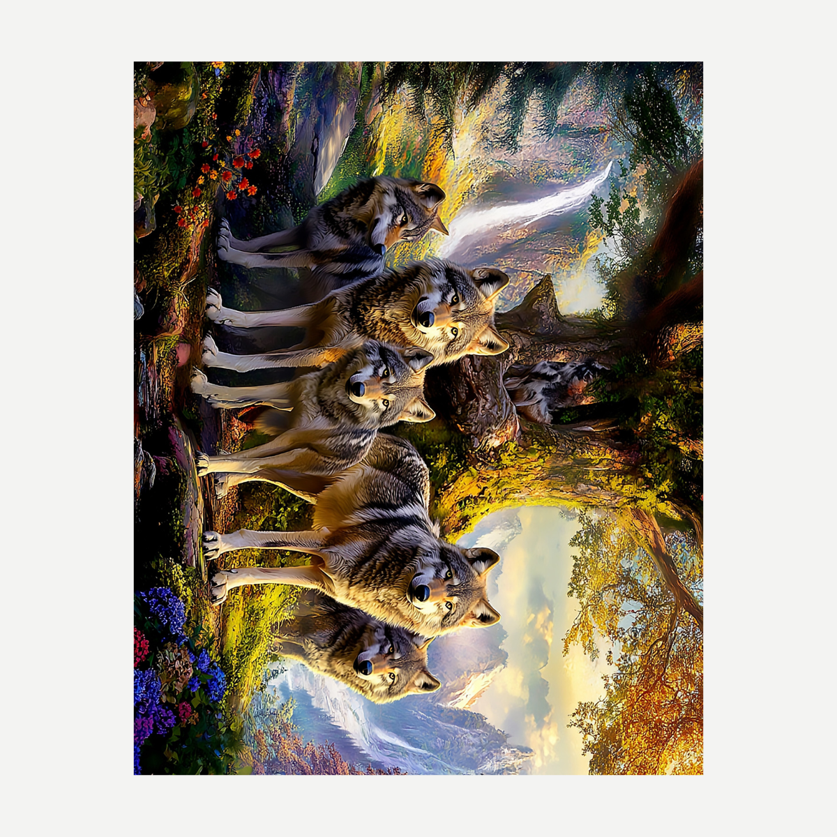 Wolves Beach Blanket 54x68