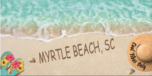 Myrtle Beach Cool Vibes Beach Towel (30x60) - 0268MB