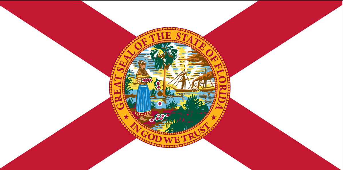 Florida Flag Beach Towel (30x60) - 0285