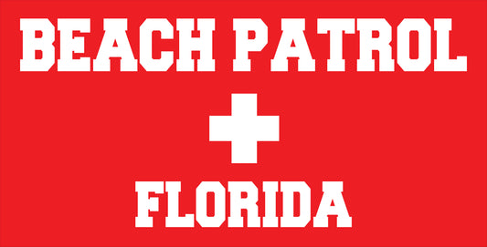 Beach Patrol Florida Beach Towel - 053FL