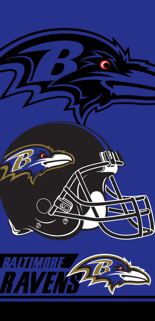 Baltimore Ravens Beach Towel (28x58) - NFL