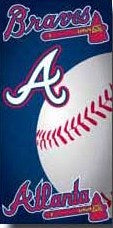Atlanta Braves Ball Beach Towel (28x58) - MLB